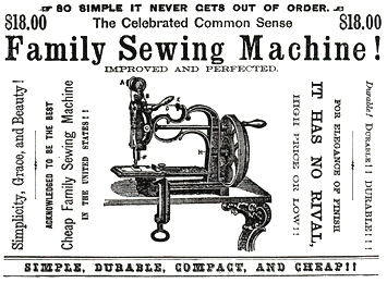 The Commonsense sewing machine.