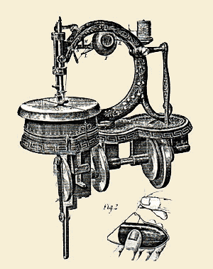 Sewing machine illustration - The Little Monitor.