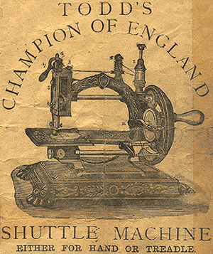 sewing machine illustration - Todd's Champion.